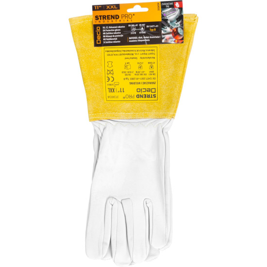 Strend Pro Industrial Decio gloves, full leather, welding, size 11/XXL Strend Pro Industrial Decio gloves, full leather, welding, size 11/XXL