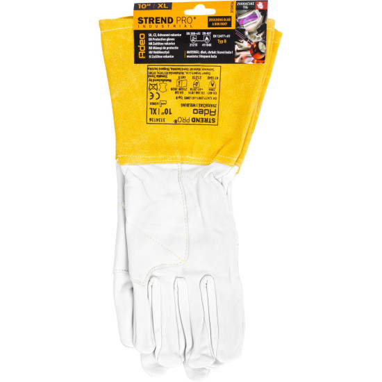 Strend Pro Industrial Adeo gloves, full leather, welding, size 10/XL Strend Pro Industrial Adeo gloves, full leather, welding, size 10/XL