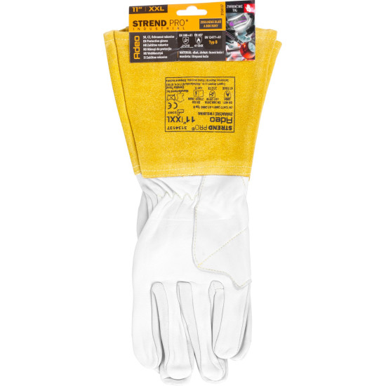 Strend Pro Industrial Adeo gloves, full leather, welding, size 11/XXL Strend Pro Industrial Adeo gloves, full leather, welding, size 11/XXL