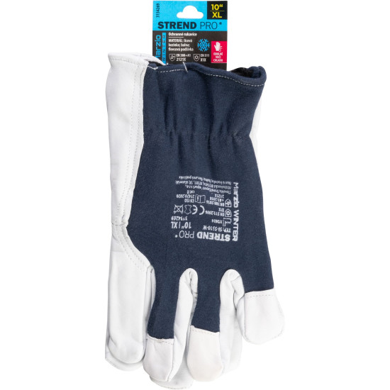 Strend Pro Marzio talvekindad, talvised, kaitsvad, isoleeritud, tekstiil/nahk, suurus 10/XL