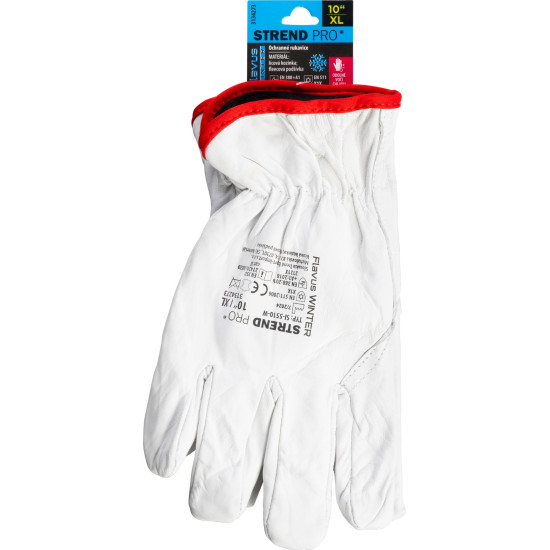 Strend Pro Flavus Winter gloves, winter, protective, insulated, full leather, size 10/XL Strend Pro Flavus Winter gloves, winter, protective, insulated, full leather, size 10/XL