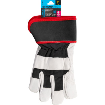 Strend Pro Janus Winter gloves, winter, protective, insulated, textile/leather, size 09/L