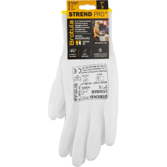 Gloves st brotula white 07/s garden, white Gloves st brotula white 07/s garden, white