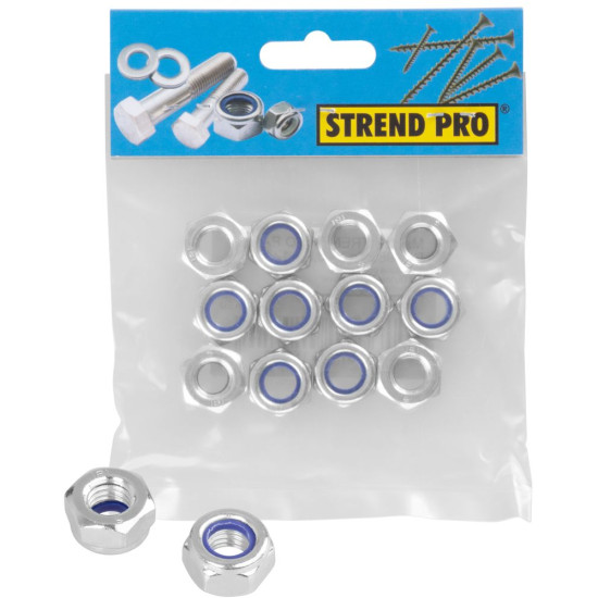 Nut Strend Pro PACK DIN 985 Zn M08, self-locking, safety, pack 20 pcs Nut Strend Pro PACK DIN 985 Zn M08, self-locking, safety, pack 20 pcs