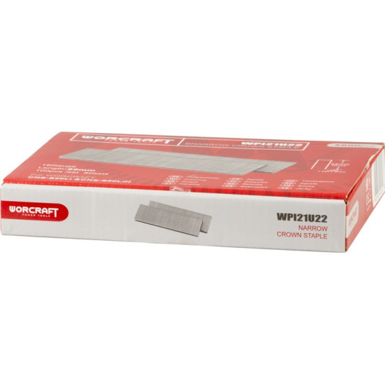 Скобы Worcraft CNS-S20Li-Staple 422K, 22 мм, Тип U, в упаковке 2448 шт. Скобы Worcraft CNS-S20Li-Staple 422K, 22 мм, Тип U, в упаковке 2448 шт.