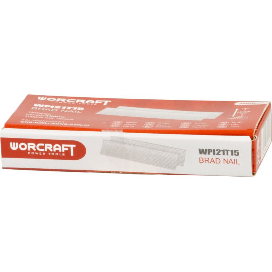 Worcraft CNS-S20Li klammerdaja naelad, 15 mm, tüüp T, pakk. 5000 tk