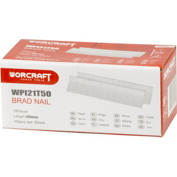 Worcraft CNS-S20LiH степлерные гвозди, 50 мм, тип T, упаковка. 5000 шт