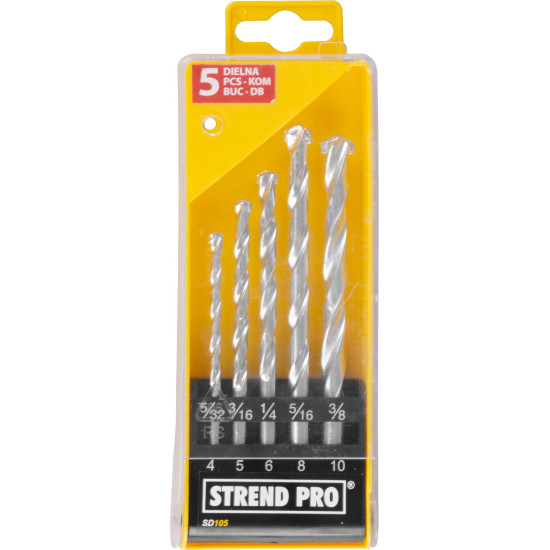 Drill set HOBBY 5pcs 4 - 10mm Strend Pro (for bricks)