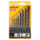 Strend Pro FD126 puurikomplekt, 10 tk, 1-10 mm, HSS, metallile