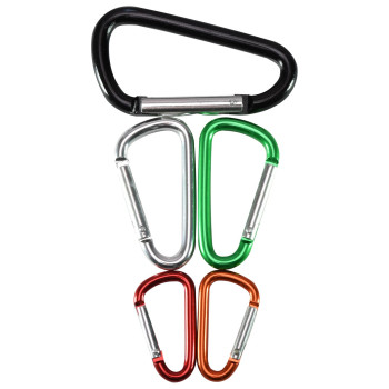 Karabiinide komplekt HF248142, metall, värviline, 5 tk