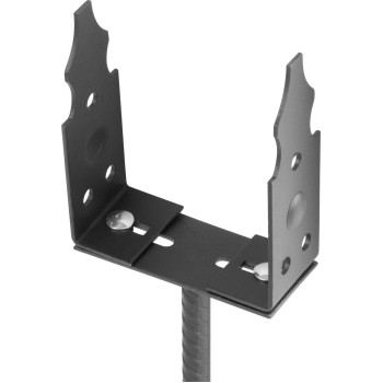 Adjustable pole base ASU2, 0-200 mm, for pillar, decorative