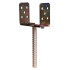 Adjustable pole base 0-200 mm galvanized