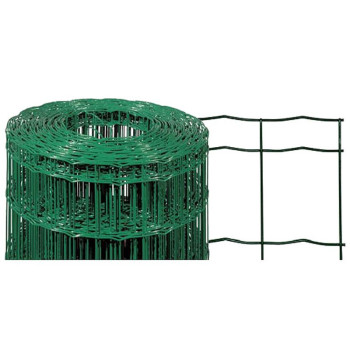 Проволочная сетка с PVC покрытием EUROPLAST / высота: 1500 мм.
квадрат (глаз): 100x50 мм
диаметр проволоки: 2,20 мм
пакет