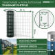 Wire net PVC coated EUROPLAST / height : 1800 mm,1lem square (eye) : 100x50mm wire diameter : 2,20mm