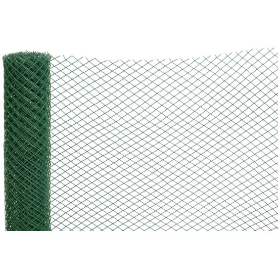 Mesh ECONOMY 6, 1000/20x20 mm, square pattern 45°, 300g/m2, green, all-plastic, pack of 05 m