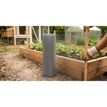 Mesh GARDEN ZN 1000/6,3x6,3/0,8 mm, square, garden, breeding, bal. 25 m
