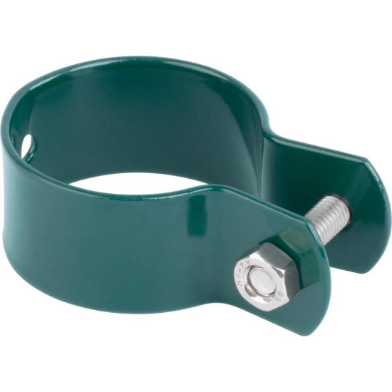 Klamber Strend Pro METALTEC FA005, 38 mm, roheline, ümarposti jaoks, RAL6005