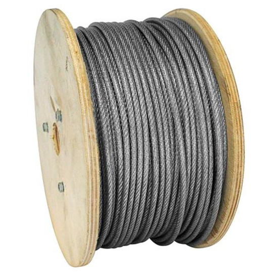 Teraskaabel MGM, 5/6,5 mm, tsingitud, PVC Teraskaabel MGM, 5/6,5 mm, tsingitud, PVC