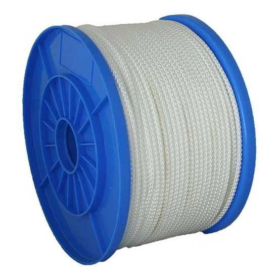 Веревка Strend Pro NDB200, 5 мм, белая, нейлон, # 403 кг, L-130 м