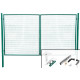 Värav METALTEC DUO 3580/1450/100x50 mm, kaheleheline, aed, roheline, ZN+PVC, RAL6005