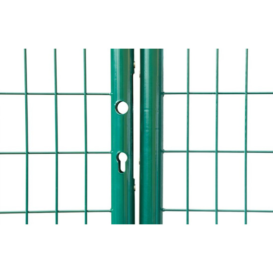 Ворота METALTEC DUO 3580/1950/100х50 мм, двустворчатые, садовые, зеленые, ZN+PVC, RAL6005 Ворота METALTEC DUO 3580/1950/100х50 мм, двустворчатые, садовые, зеленые, ZN+PVC, RAL6005