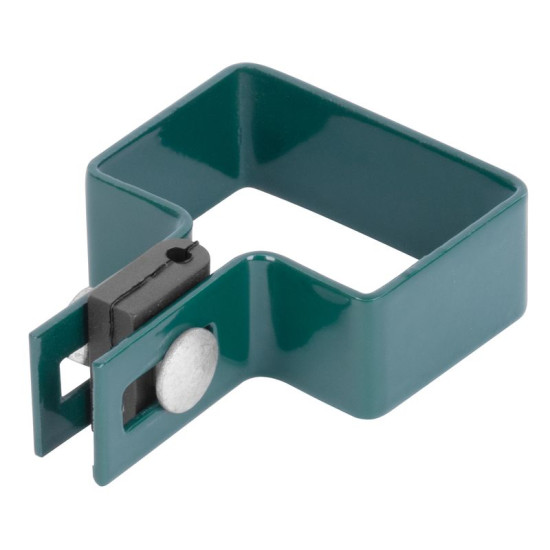 Klamber Strend Pro EUROSTANDARD, 60x40 mm, ots, roheline, Zn+PVC, RAL6005, kandilisele postile Klamber Strend Pro EUROSTANDARD, 60x40 mm, ots, roheline, Zn+PVC, RAL6005, kandilisele postile