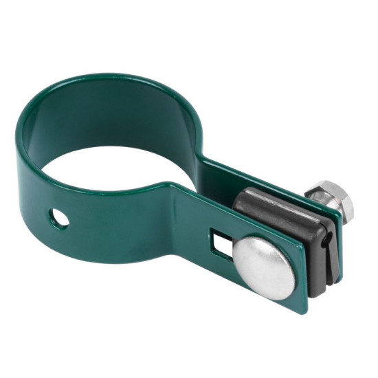 Klamber Strend Pro EUROSTANDARD, 48 mm, ots, roheline, Zn+PVC, RAL6005, ümarposti jaoks Klamber Strend Pro EUROSTANDARD, 48 mm, ots, roheline, Zn+PVC, RAL6005, ümarposti jaoks