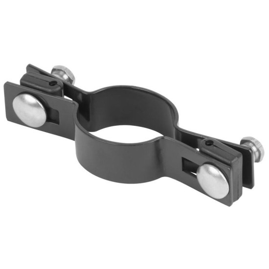 Klamber Strend Pro EUROSTANDARD, 48 mm, tahke, antratsiit, Zn+PVC, RAL7016, ümarposti jaoks Klamber Strend Pro EUROSTANDARD, 48 mm, tahke, antratsiit, Zn+PVC, RAL7016, ümarposti jaoks