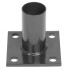 Tugialusklamber Strend Pro METALTEC, 48 mm, ümarposti jaoks, antratsiit, ankurdamiseks, RAL7016