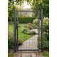 Gate METALTEC ECO 1000x1200 mm, garden, anthracite, ZN+PVC
