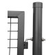 Gate METALTEC ECO 1000x1200 mm, garden, anthracite, ZN+PVC