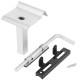Ворота Strend Pro METALTEC DUO, 3580/1950/100х50 мм, антрацит, двустворчатые, для сада, ZN+PVC, РА Ворота Strend Pro METALTEC DUO, 3580/1950/100х50 мм, антрацит, двустворчатые, для сада, ZN+PVC, РА