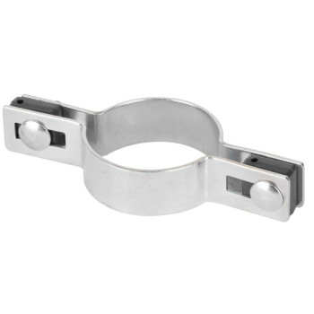 Strend Pro EUROSTANDARD clamp, 38 mm, continuous, galvanized, for round post