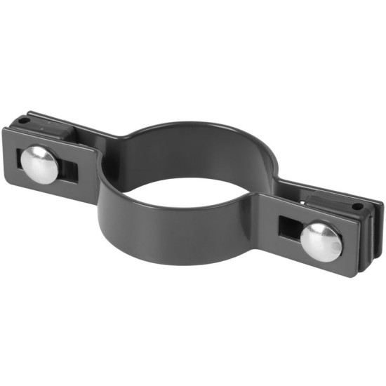 Klamber Strend Pro EUROSTANDARD, 60 mm, tahke, antratsiit, Zn+PVC, RAL7016, ümarposti jaoks Klamber Strend Pro EUROSTANDARD, 60 mm, tahke, antratsiit, Zn+PVC, RAL7016, ümarposti jaoks
