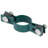Klamber Strend Pro EUROSTANDARD, 60 mm, tahke, roheline, Zn+PVC, RAL6005, ümarpostile