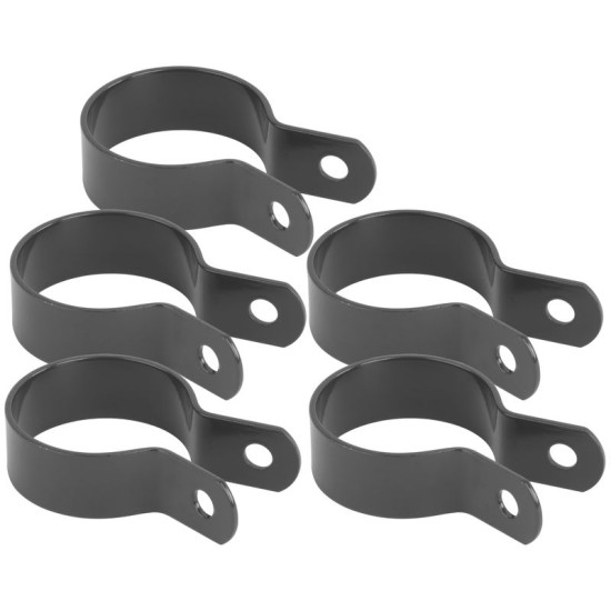 Strend Pro METALTEC clamp, 38 mm, anthracite, RAL7016, for round post, pack. 5 pcs Strend Pro METALTEC clamp, 38 mm, anthracite, RAL7016, for round post, pack. 5 pcs