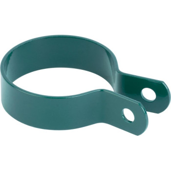 Strend Pro METALTEC clamp, 48 mm, green, RAL6005, for round post, pack. 5 pcs