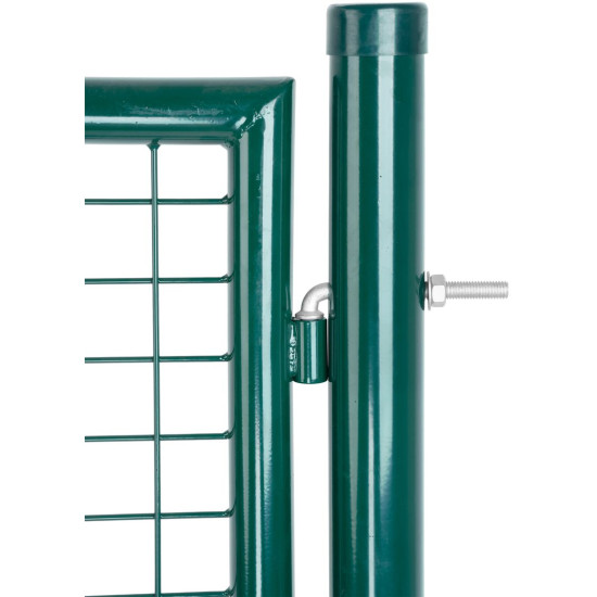 Ворота METALTEC ECO 2, 1000/1200/50x50 мм, круглые, зеленые, одностворчатые, ZN+PVC, RAL6005 Ворота METALTEC ECO 2, 1000/1200/50x50 мм, круглые, зеленые, одностворчатые, ZN+PVC, RAL6005