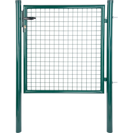 Ворота METALTEC ECO 2, 1000/1800/50x50 мм, круглые, зеленые, одностворчатые, ZN+PVC, RAL6005 Ворота METALTEC ECO 2, 1000/1800/50x50 мм, круглые, зеленые, одностворчатые, ZN+PVC, RAL6005