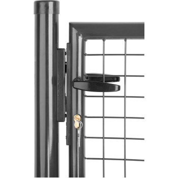 Ворота METALTEC ECO 2, 1000/1200/50x50 мм, круглые, антрацит, одностворчатые, ZN+PVC, RAL7016 Ворота METALTEC ECO 2, 1000/1200/50x50 мм, круглые, антрацит, одностворчатые, ZN+PVC, RAL7016
