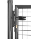 Ворота METALTEC ECO 2, 1000/1800/50x50 мм, круглые, антрацит, одностворчатые, ZN+PVC, RAL7016 Ворота METALTEC ECO 2, 1000/1800/50x50 мм, круглые, антрацит, одностворчатые, ZN+PVC, RAL7016