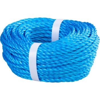 Веревка Strend Pro Premium, ПП, 4 мм, шнур, витой, цветной, в упаковке. 30 м