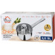 MagicHome Chloe pott, 18 cm, 2 liitrit klaasist kaanega, roostevaba teras