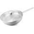 MagicHome Chloe frying pan, 26 cm, 3.2 liters, with glass lid, stainless steel