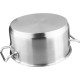Casserole MagicHome Chloe, pot, 20 cm, 3 liters, with glass lid, stainless steel