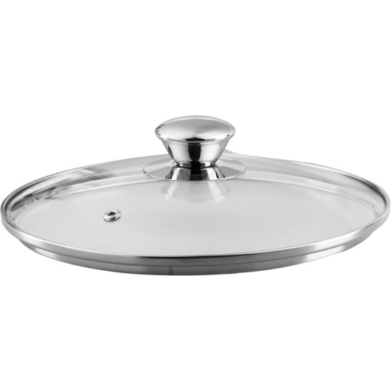 Casserole MagicHome Chloe, pot, 20 cm, 3 liters, with glass lid, stainless steel
