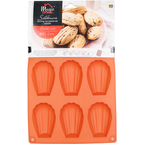 Vorm MagicHome, küpsetamiseks, silikoon, 9 käpale, 20x30x1,2 cm Vorm MagicHome, küpsetamiseks, silikoon, 9 käpale, 20x30x1,2 cm