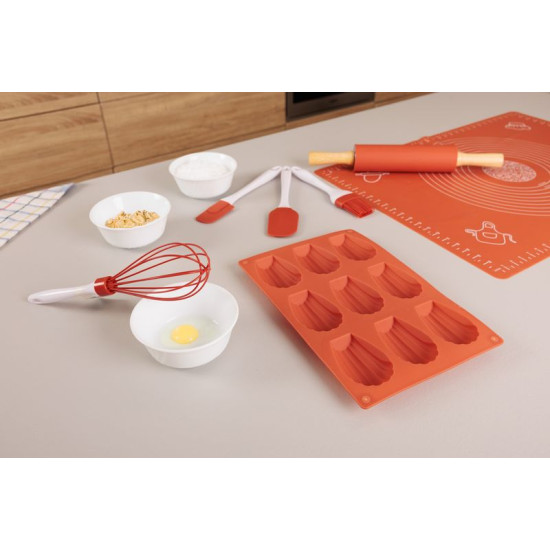 Vorm MagicHome, küpsetamiseks, silikoon, 9 käpale, 20x30x1,2 cm Vorm MagicHome, küpsetamiseks, silikoon, 9 käpale, 20x30x1,2 cm