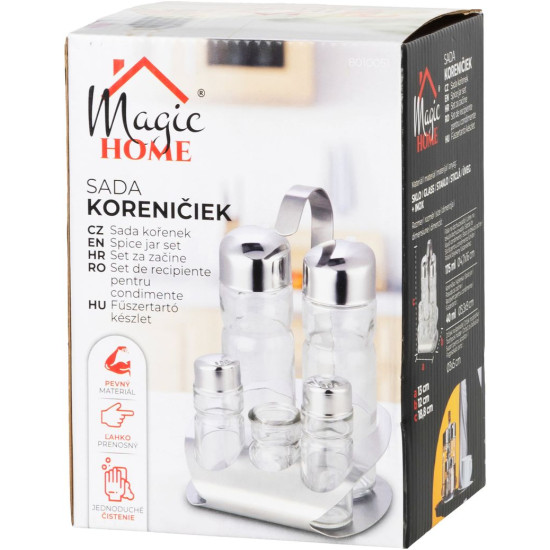 MagicHome vürtsikomplekt, statiivis, roostevaba teras MagicHome vürtsikomplekt, statiivis, roostevaba teras