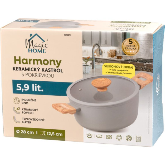 MagicHome Harmony pajaroog, klaaskaanega, 28 cm MagicHome Harmony pajaroog, klaaskaanega, 28 cm